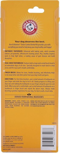 Dog Dental Care Tartar Control Kit for Dogs | Contains Toothpaste,Toothbrush Au - Picture 4 of 9