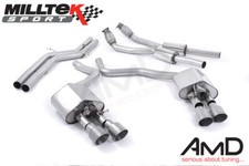 Milltek Audi S7 4.0 TFSI Quattro Cat Back Exhaust Non Resonated SSXAU445