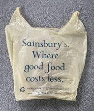 Vintage Sainsburys Tragetasche Shopping 90’s Free Equipment For Schools Prop TV