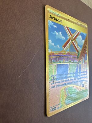 artazon pokemon card gold Artazon 229/197 Gold Hyper Rare Full Art Pokemon Card Obsidian Flames TCG