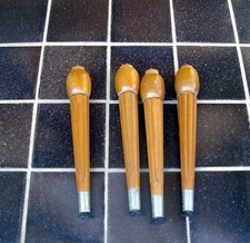 4x Wooden Furniture Tapered Legs Feet For Sofa Table Chair Stool 2'' to 6''