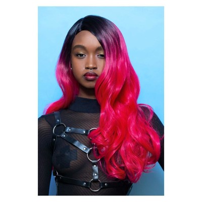 Manic Panic  Cleo Rose Queen Bitch Wig Adult Black Pink