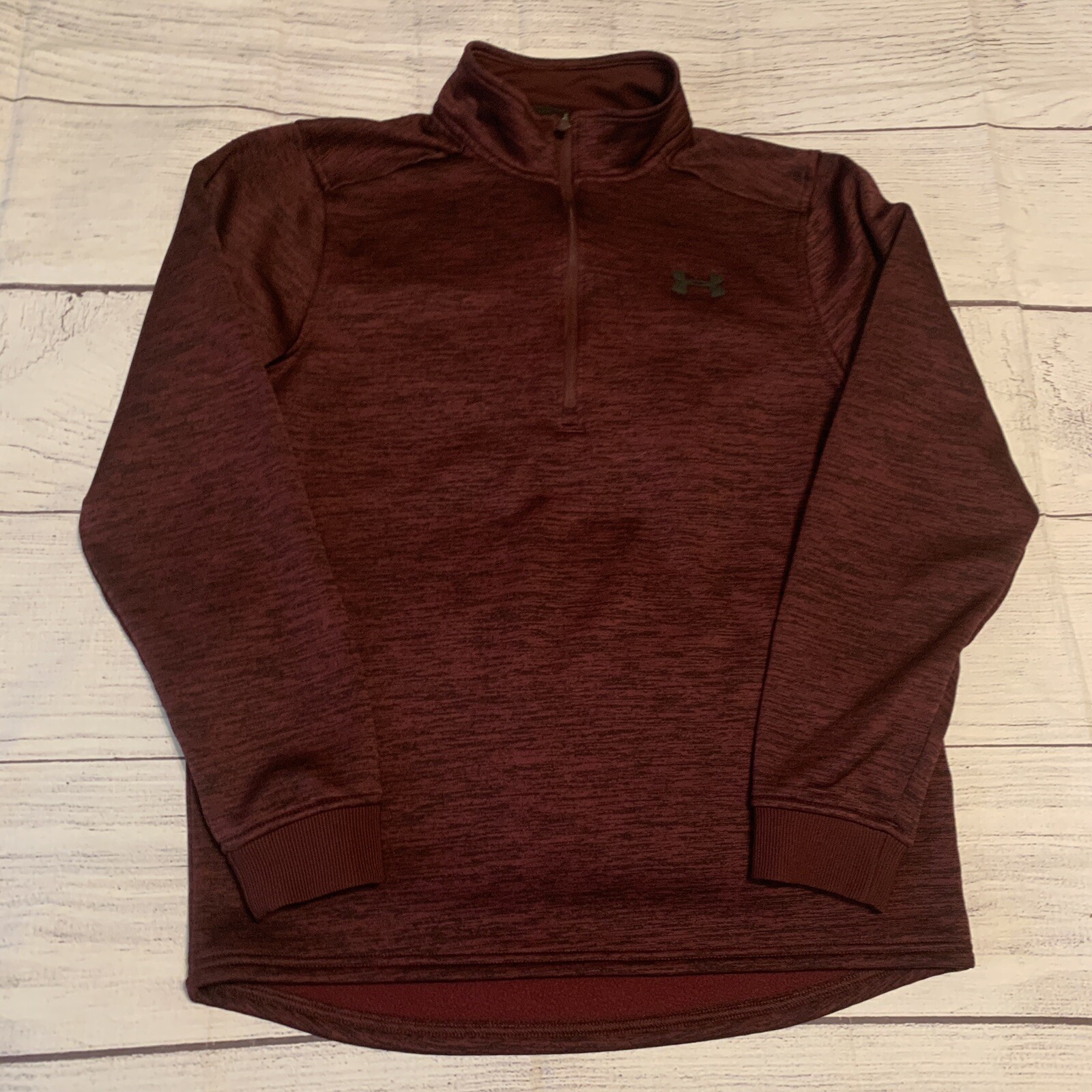 Under Armour Cold Gear Mens Size Small Fleece 1/2 Zip Long Sleeve