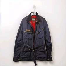 mens Barbour International Lightning Gold  Navy good used condition 