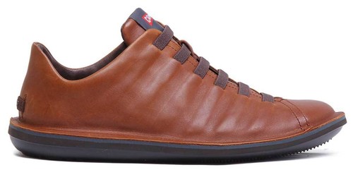 Camper Beetle para hombre zapatos informales de cuero suave cordones tallas bronceadas Reino Unido - | eBay