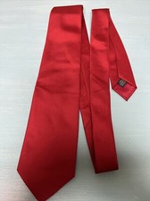 Lovemans Red Necktie 100% Qiana Nylon Fabric Hand Made in USA Classic 57-60” Tie