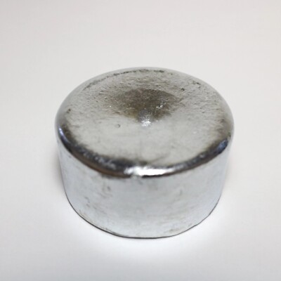 Zinc Metal Disk 99.7% Pure Cylinder Puck Element 30 Zn Chemistry Sample
