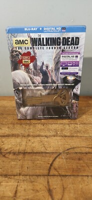 AMC's The Walking Dead Complete Fourth season Comic Con 2014 w/badge &Key Sealed
