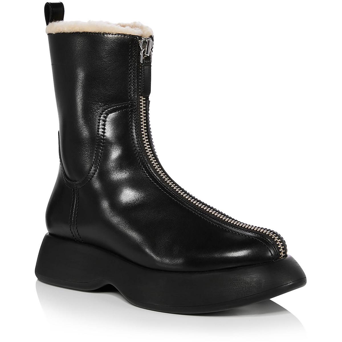 3.1 Мужские черные армейские ботинки Phillip Lim на молнии и шнуровке 39 Medium (D) BHFO 6824