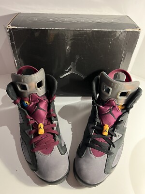Air Jordan 6 Retro Bordeaux 2021 Men Size 9.5 (CT8529-063) w/ Replacement AJ Box