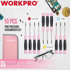 WORKPRO 10PCS Precision Screwdriver Set Phillips Slotted Torx Star  Screwdrivers