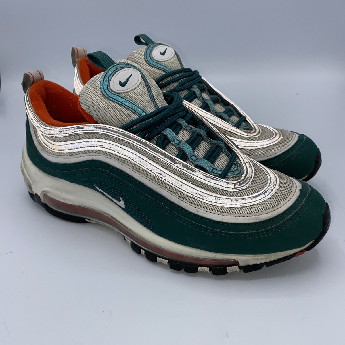 Miami Hurricanes Green White And Orange Air Max 97 Nike Air Max 97
