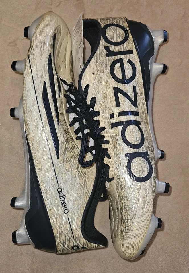 Adidas Adizero 5 Star 4.0 Off-White/Blue Size 13 USA  - Image 3 of 4