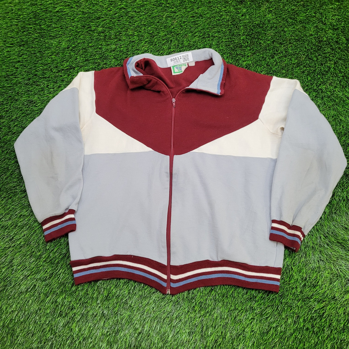 Vintage 80s MOD Cropped Track Jacket Large 22x25 Colorblock | eBay Vintage 80s MOD Cropped Track Jacket Large 22x25 Colorblock | eBay