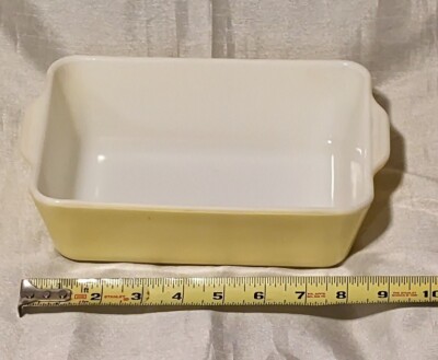 Rectangular Vintage Pyrex vintage Pyrex Yellow Rectangular Baking Dish 503-B no lid Primary ...