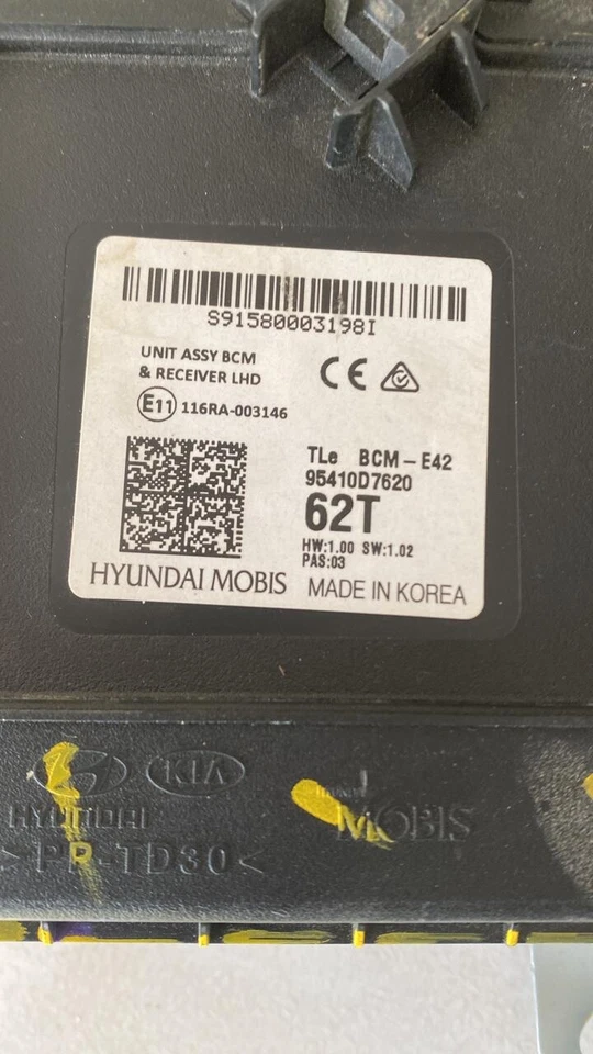 Hyundai Tucson 2015 2019 OEM receptor BCM LHD 95410D7620 62 Foto 3 de 4