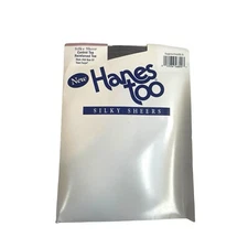 Vintage Hanes Too Town Taupe Silky Sheer Control Top Reinforced Toe EF