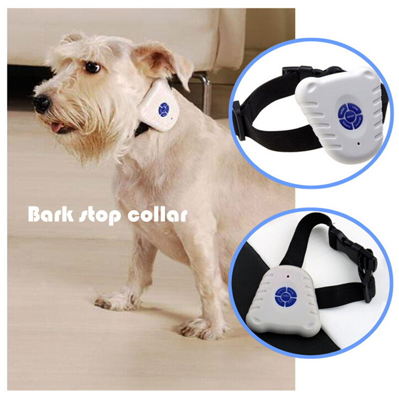 Waterproof Ultrasonic Anti-Bark No Shock Stop Barking Pet Dog