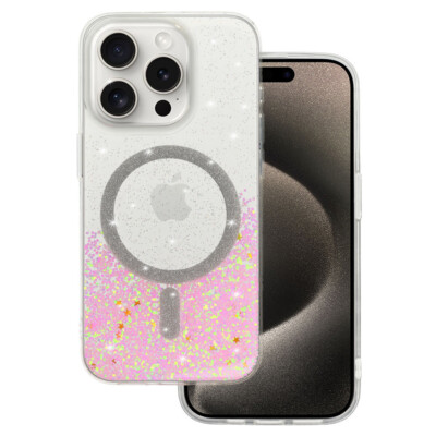 FÜR APPLE IPHONE 16 PRO MAX - MOND mit Mag Safe Tasche Hülle Case Cover ROSA