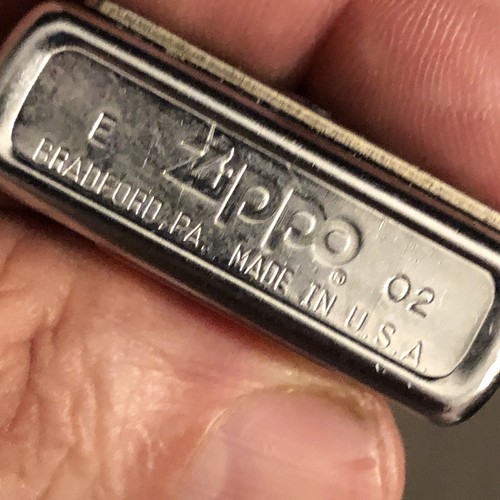 Accendino da bowling ""STRIKE"" Zippo piastra in peltro fantastico nuovo in latta 2002 Smythe Barrett - Foto 7 di 14