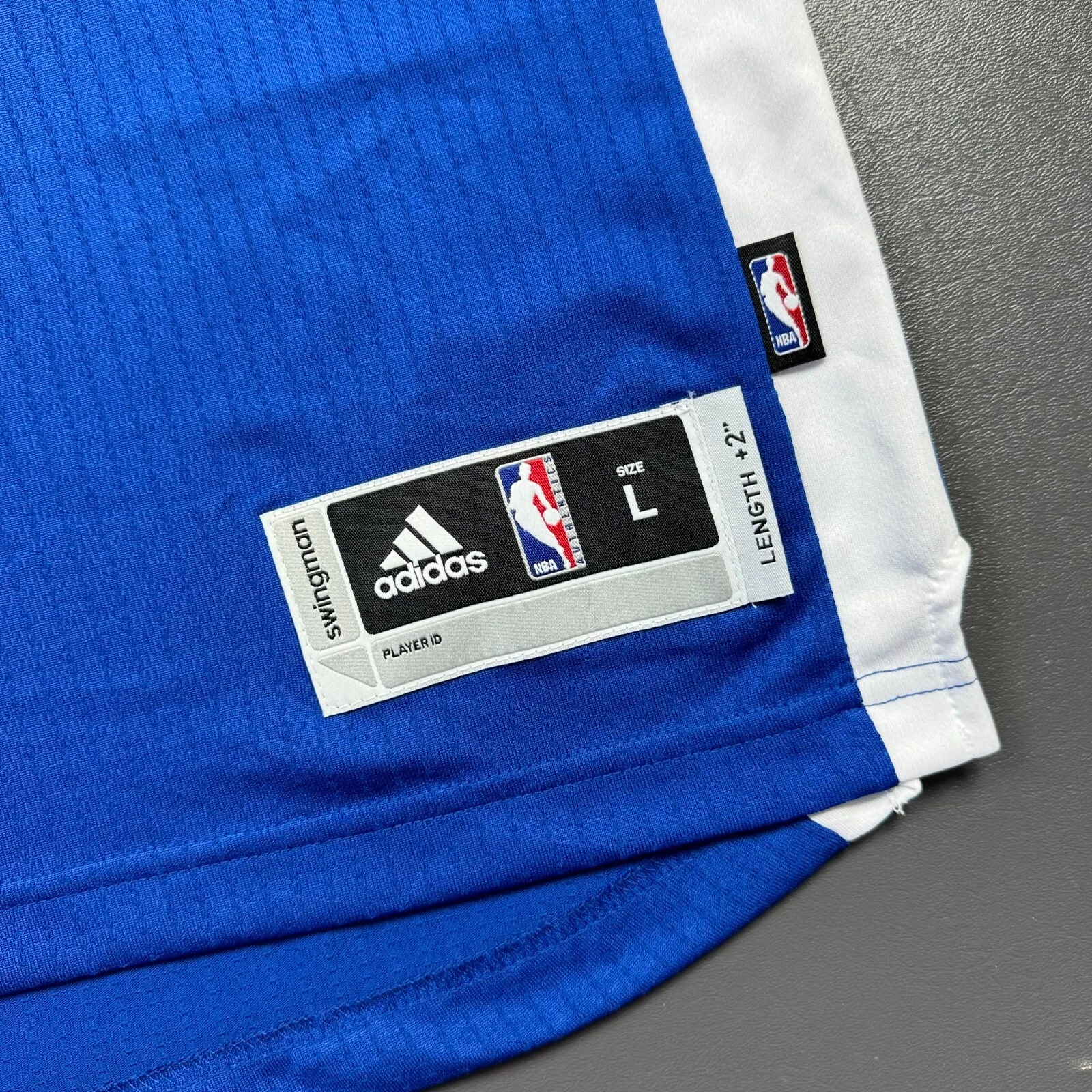 100% Authentic Stephen Curry Adidas 2015 NBA Finals Warriors Jersey Size L Mens - product detail image 5
