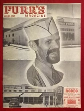 1947 **FURR'S** {FURR-FOOD-STORE'S} 12 PAGES TEXAS, OK., NM. KS. MAGAZINE! RARE!