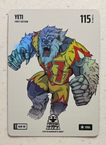 Bo Jackson Battle Arena YETI "Travis Kelce" Blizzard Battlefoil Steel #BLBF-80
