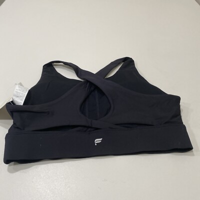 Fabletics No-Bounce High Impact Sports Bra Black Size S
