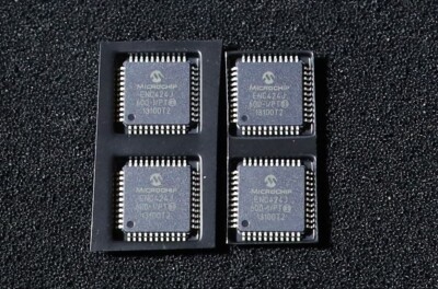4x Microchip ENC424J600-I/PT Ethernet Controller TQFP ENC424J600 ENC424