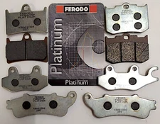 FERODO PLATINUM BRAKE PADS ANT YAMAHA 250 YFM BEAR TRAKER 2001-2004