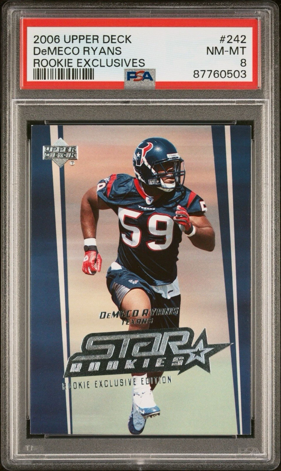 DeMeco Ryans Upper Deck #242 Rookie Exclusives
