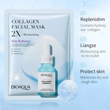 60pcs Overnight Korean Bio-Collagen Real Deep Face Mask _ Brightening  Hydrating