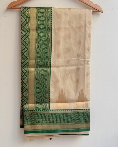 Südindischer Sari Bluse Braut Banarasi Seidensari Bollywood Party Hochzeit Neu - Bild 8 von 8