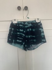 YOUTH GIRLS OLD NAVY ACTIVE ATHLETIC GYM ELASTIC SHORTS BLUE WHITE XLARGE XL 14