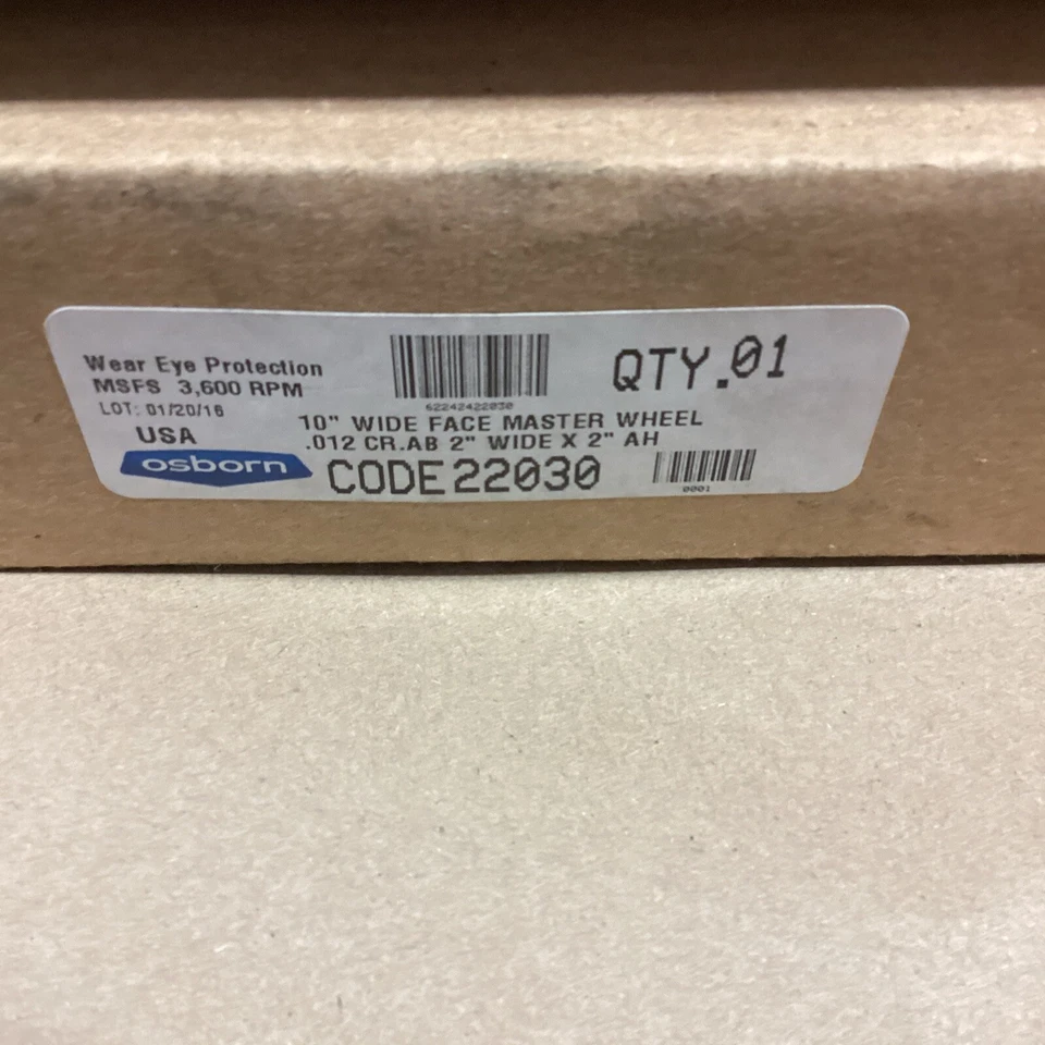 Osborn Rueda Maestra Cara 10" Ancho 22030 F48 Foto 4 de 4
