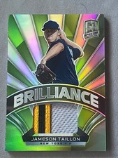 JAMESON TAILLON 2021 SPECTRA BASEBALL BRILLIANCE NEON GREEN /25 NEW YORK