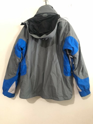 Columbia Titanium Size M 2 Piece Sports Wear Gray Blue Hood Men Coat Jacket - Picture 10 of 10