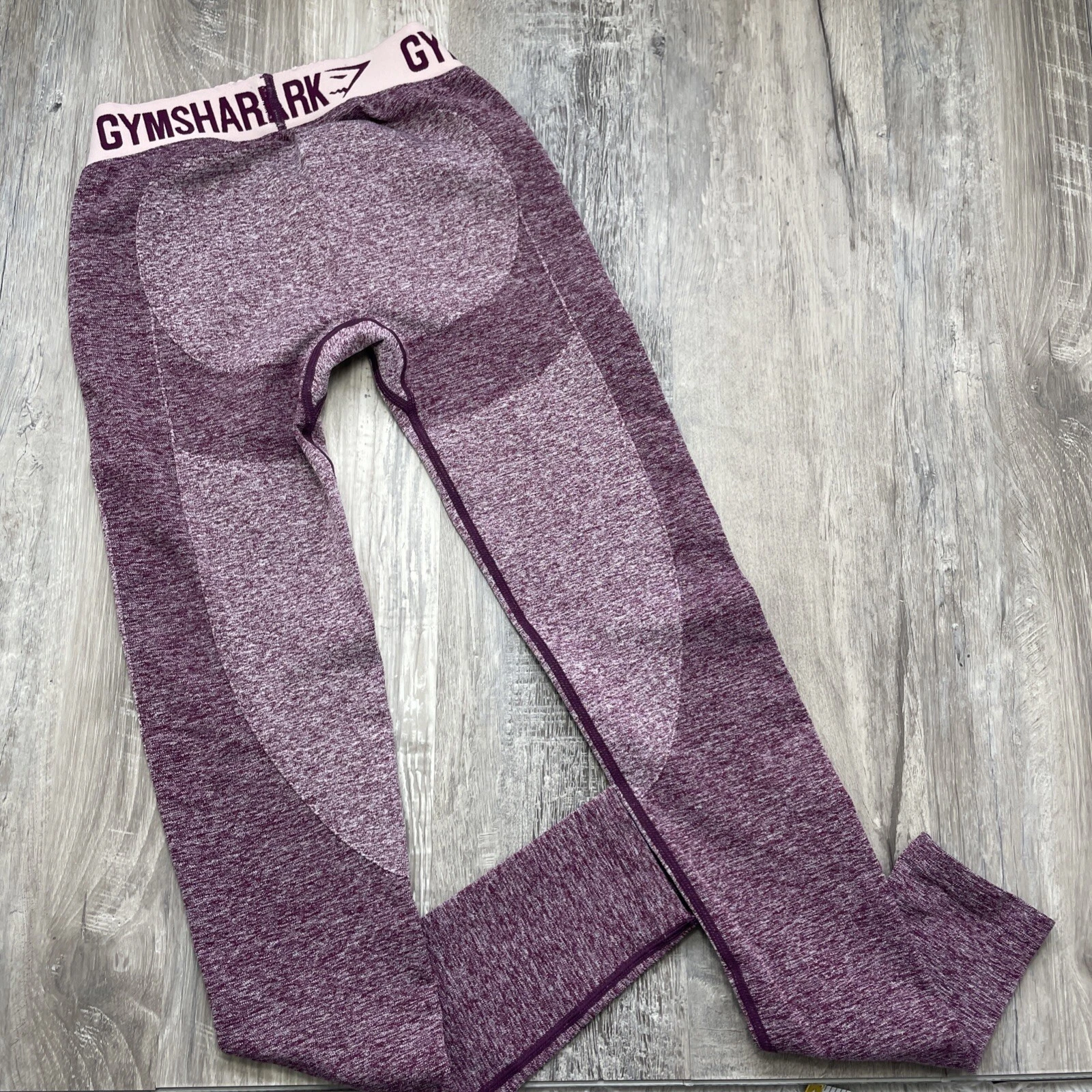 gymshark flex low rise heathered burgundy maroon wine leggings