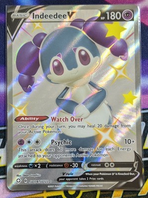 Pokemon - Indeedee V - Shining Fates- SV114/SV122 - Full Art Shiny - NM