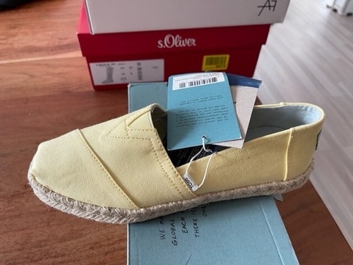 Toms Classic Plant Dyed Yellow Canvas Alpargata Espadrilles Schuhe Gr:36 Gelb - Bild 2 von 2