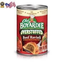 Chef Boyardee Overstuffed Beef Ravioli 15 oz 12 Pack FREE SHIPPING USA ONLY