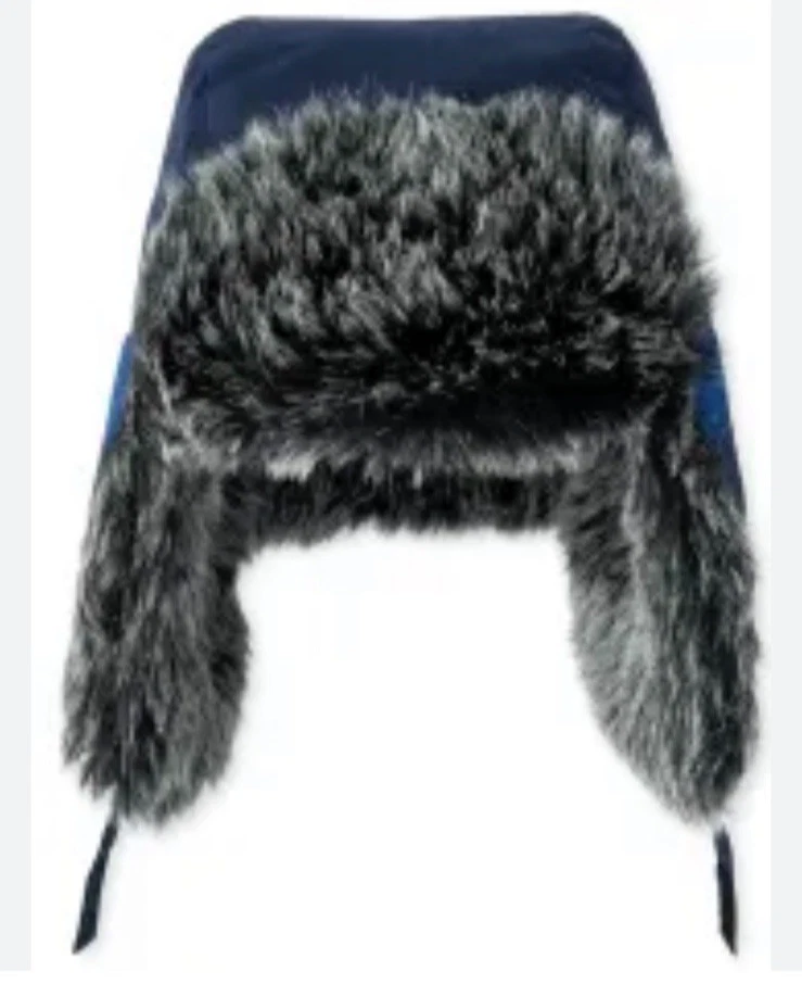 Мальчики Colorblock траппер шляпа XS (6-12 M) двухцветный синий искусственной ели отделки * новый с Ярлыками * - Изображение 2 из 4