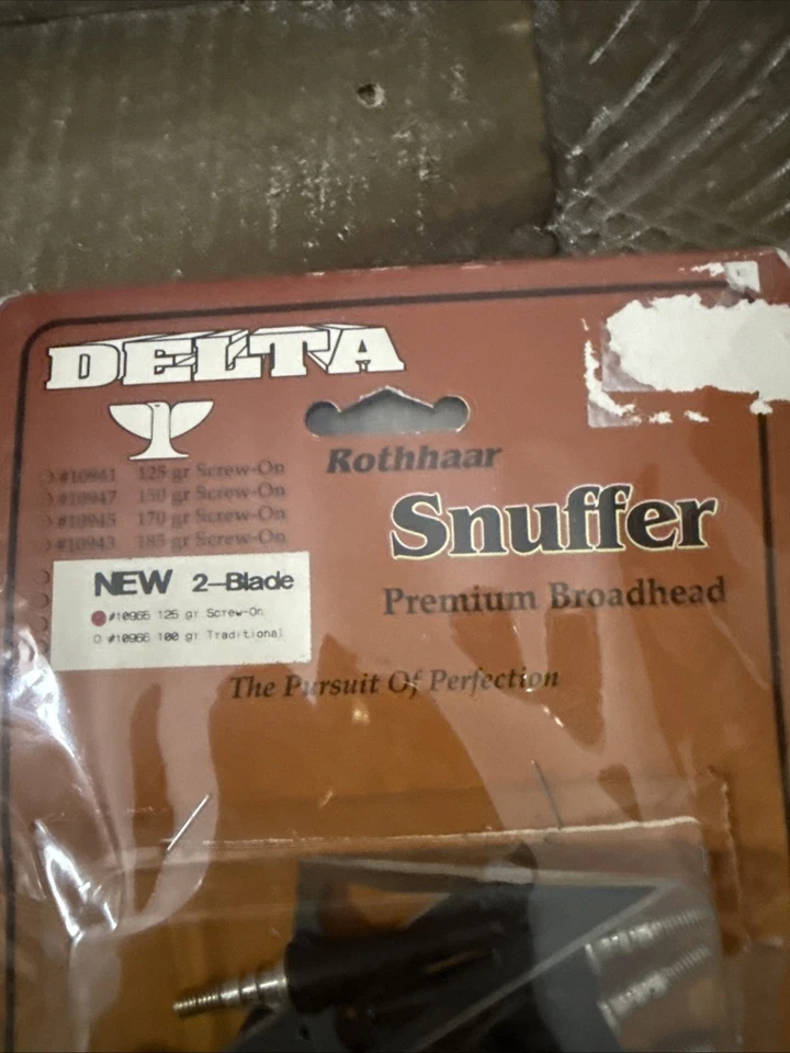 RARE Delta #10965 125GR. 5pcs 2 Blade Screw-On Rothhaar Snuffer Broadhead-SHIP24 - Image 3 of 4