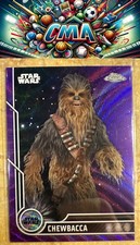 2023 Topps Chrome Star Wars 23 Chewbacca Purple Wave