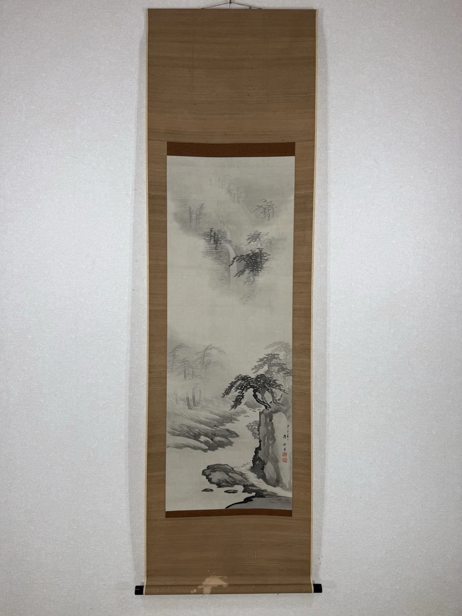 Silk & Fabric Antique Original Antique Japanese Paintings