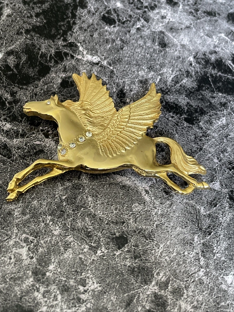 Pegasus Jewelry In Vintage Designer Costume Pins & Brooches for
