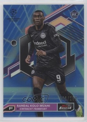 2022-23 Topps Finest UEFA Club Competitions /250 Randal Kolo Muani Rookie RC pj5