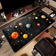 40 90cm1pc, Creative Galaxy Pattern, High-Quality Mouse Pad, Keyboard Mat, Non-S