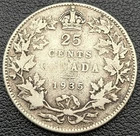 1935 Canada Silver 25-Cent Quarter - 80% Silver King George V