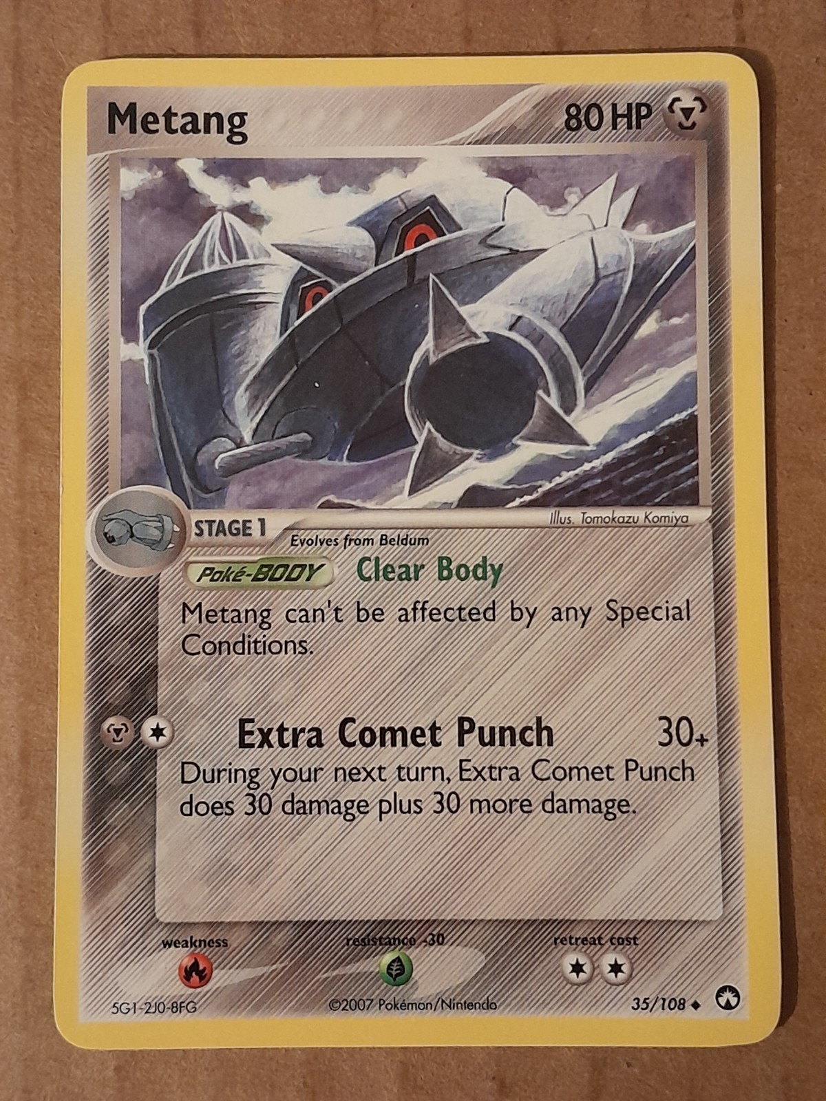 Pokemon Metang 35/108 ex Power Keepers NM See Pictures